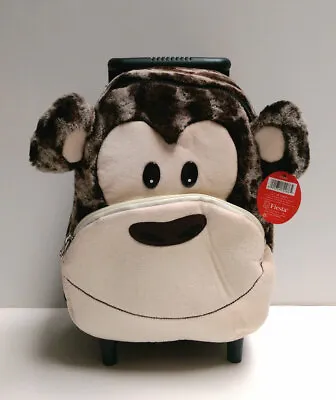 Children's Monkey ZOO Trolley Wheeled Backpack Toddler Kids School Travel Bag NW • $28.50