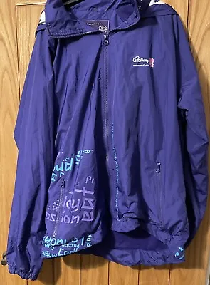 Rare  Cadbury London Olympic Windbreaker Jacket Sz 4xl  Waterproof Hooded  • £9.99