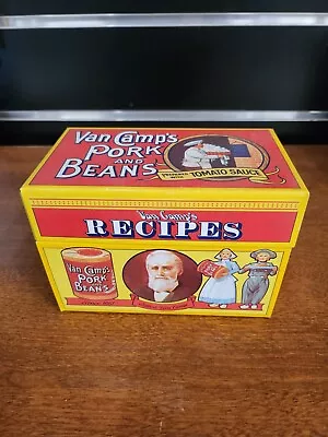 Van Camp's Pork And Beans 1986 Vintage Recipe Box Metal • $9