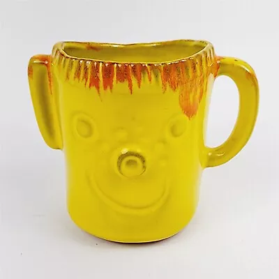 Vintage Pacific Stoneware People Lover Jean Ellsworth Yellow Smile Face Mug 4.5  • $39.95