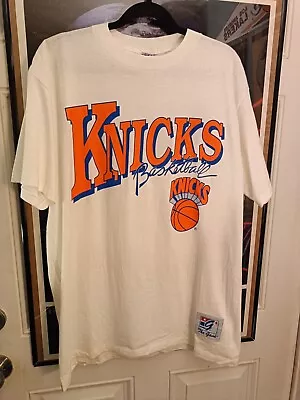 🔥Early 1990s Vintage NBA 🏀 New York Knicks Shirt The Game Large • $100