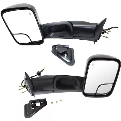 Towing Mirrors Set Of 2  Driver & Passenger Side Heated For Ram Truck 3500 Pair • $130.42