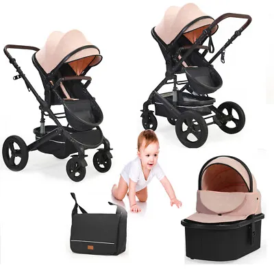 Bavay 3-in-1 Baby Stroller Travel System 3in1 Foldable Pram Combo Newborn Seat • $174.99