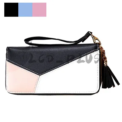 $8.95 • Buy Women Lady Leather Clutch Wallet Long Purse Credit Card Phone Holder Zip Handbag