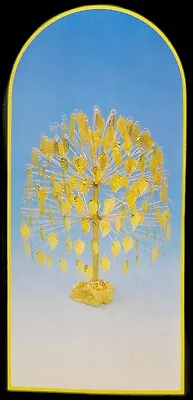Vintage MID CENTURY Gold Leaf Wire Money Tree Of Life  Sculpture MCM Original  • $40.39