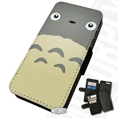 £9.75 • Buy Printed Faux Leather Flip Phone Case For IPhone - Totoro-Face