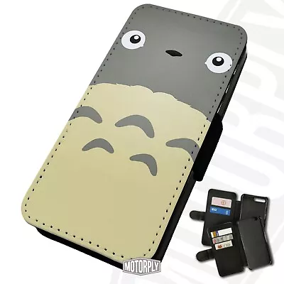 £9.75 • Buy Printed Faux Leather Flip Phone Case For IPhone - Totoro-Face