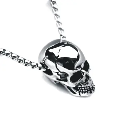 Male Titanium Steel Skull Necklace • $16.97