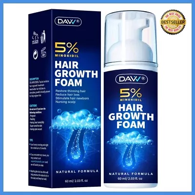 5% Minoxidil Foam For Men And Hair Regrowth Treatments Unscented Hair Growth • $16