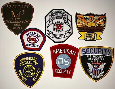 Lot Of 7 Security Guard Patches • $2.99