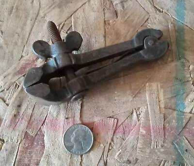 $30 • Buy Small Old Cast Iron Hand Clamp Vise Vice Jeweler Gunsmith Machinist Clock Tool