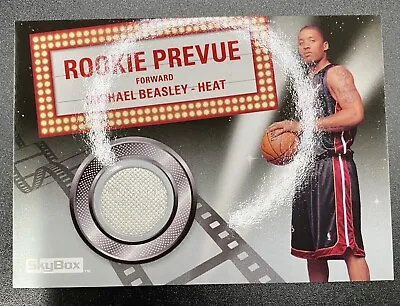 2008-09 Upper Deck Skybox Michael Beasley Rookie Prevue Jersey Card Heat • $5