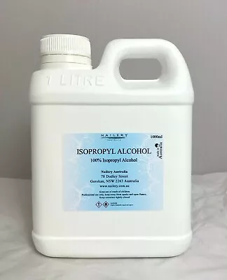 100% Isopropyl Alcohol 1 Litre - Aus Seller  • $19.95