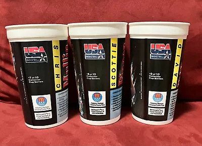 Mullins/Pippen/Robinson 1992 USA Olympic Basketball Dream Team McDonald's Cups-3 • $3.99