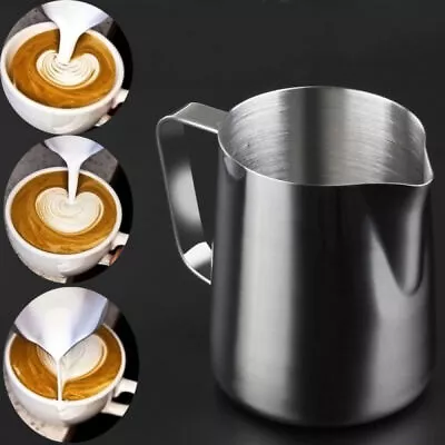  150 Ml Milk Pour Cup Pourer For Coffee Espresso Jug Maker Frothing • £9.35