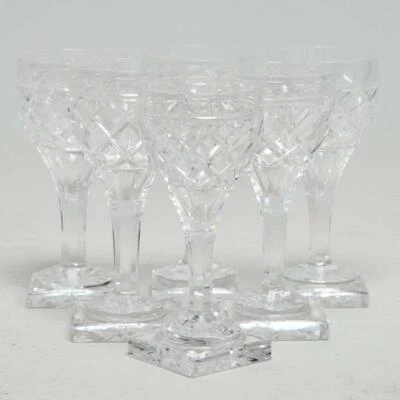 $140 • Buy Set Of Six (6) Val St Lambert  St. Helene   Cordial Glasses 3.75 