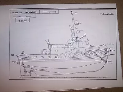 Tug Tow Boat Model Boat Plans • $9.89