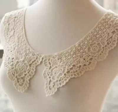 Vintage Style Collar Cream Lace Collar Fake Collar Fake Lace Collar • £9.99