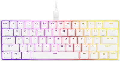 $139.99 • Buy Corsair K65 White RGB Mini Mechanical Gaming Keyboard