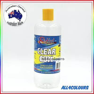 $17.99 • Buy 500ML OZ Made NON TOXIC CLEAR GUM Water Based Adhesive For SLIME Non Staining