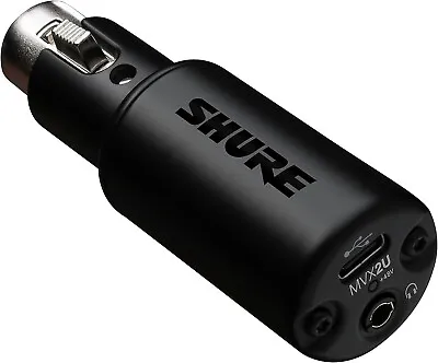 SHURE MVX2U Mic Interface XLR To USB Microphone Adapter To USB-C For Computer PC • $129