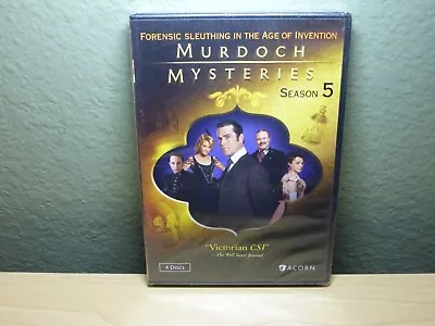 Murdoch Mysteries: Season 5 (DVD 2012) Acorn 4 Disc Set Widescreen Brand New • $13.99