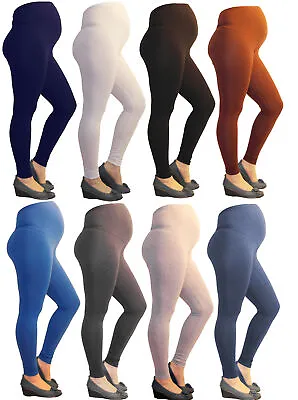 Maternity Leggings Long Trousers Pants Normal Or Thermo • £11.11