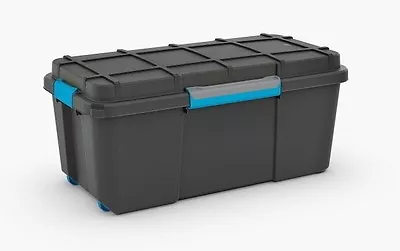 80 Litre Stackable Nestable Water Resistant Mobile Plastic Damp Area Storage • £41.25