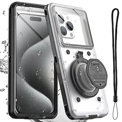 Self-Checking Waterproof Case For IPhone15 14 13 12 Pro SE X 8 Shockproof Cover • $25.49