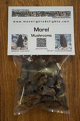 1 Oz Dried Morel Mushrooms Picked Fresh Short Stem Clean Top Quality Grade AAA • $10