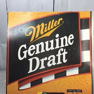 Rusty Wallace Miller Genuine Draft Beer Nascar Racing Man Cave Garage #2 17 X 22 • $23.99