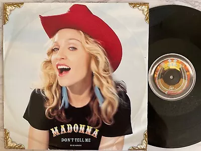 Madonna – Don't Tell Me 12  [1st Euro Press] MAVERICK • $5