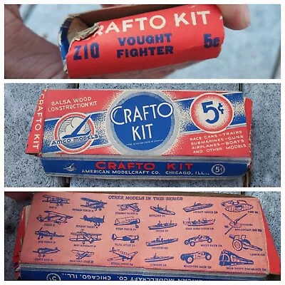 Vought Fighter Model Z10 Aircraft Model Crafto Kit AMCO Models Box Only • $15