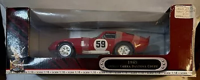 1:18 Diecast Car Red  1965 Shelby Cobra Daytona Coupe NRFB • $26.69