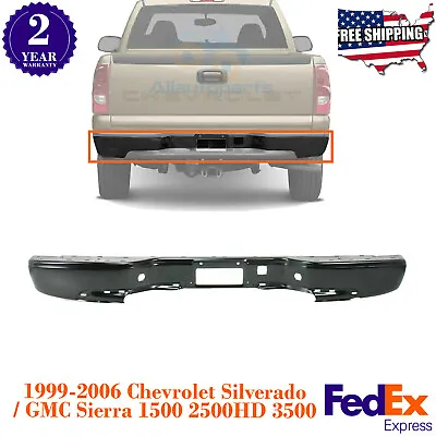 Rear Bumper Face Bar For 99-2006 Chevrolet Silverado / GMC Sierra 1500 2500 3500 • $203.45