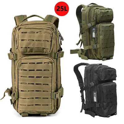 $50.08 • Buy 25L Outdoor Tactical Backpack Military Travel Hiking Camping Sports Rucksack Bag