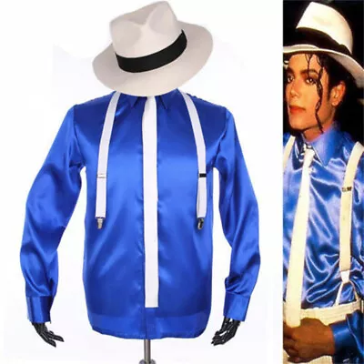 Michael Jackson Album《Bad》Concert  Cosplay Costume Jacket Hat Halloween Outfit • $71.96