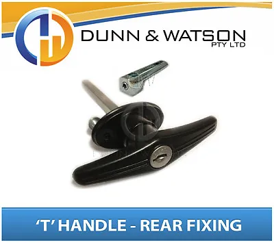 $19.50 • Buy Black Rear Fixing 'T' Locks / Handles (Trailer Caravan Canopy Canopy Toolbox) X1