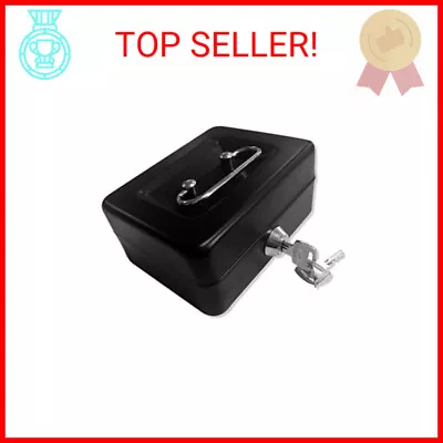 Jssmst Locking Small Steel Cash Box Without Money TrayLock BoxBlack Small • $13.32