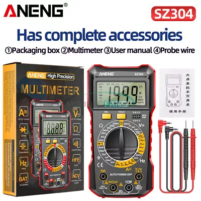 ANENG SZ304/ SZ305 Digital Multimeter NCV AC/DC Votage Current Ohm Tester Meter • $12.95
