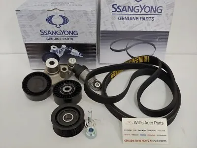 $343 • Buy Ssangyong Actyon Sports 2.0l Turbo Diesel All Model Engine Belt Set Genuine
