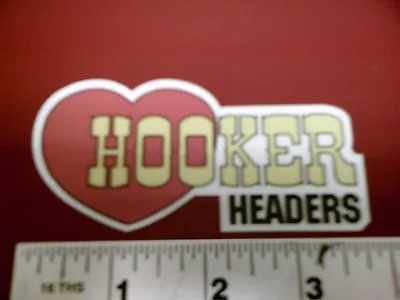 Hooker Headers Vintage Drag Racing Window Sticker Decal NHRA Rat Rod Street Rod • $5.49