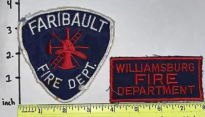 Fire Patch Lot- Faribault Minnesota (MN) And Williamsburg (Unknown State) • $20.50