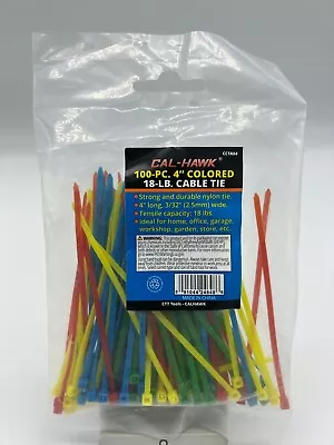 4  Colored Zip Cable Ties 100-pc. • $5.99