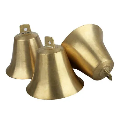$16.45 • Buy 4PCS Brass Copper Christmas Ornament Bells Jingle Bell Cow Horse Sheep Dog