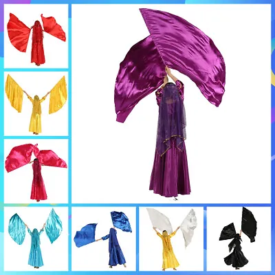 Child Satin Flag Veil Worship Angel Wing Flags Praise Flag Dance Accessories • $9.24