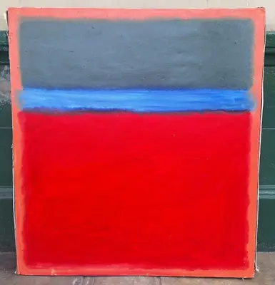 Gorgeous Mark Rothko Oil On Canvas 1953 In Good Condition Large Painting Nice • $700