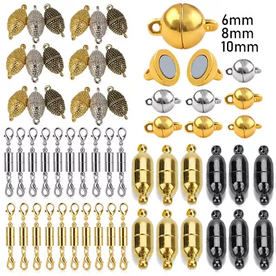 Lots Strong Magnetic Clasps Necklace Bracelet Connectors For Jewelry Making • $10.98