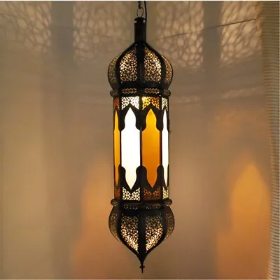 Chandeliers Moroccan Lamp Hanging Ceiling Light Fixture Oriental Lantern Glass • $480