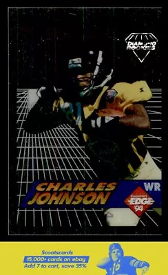 1994 Collector's Edge Charles Johnson Boss Rookies Update Diamond #14 Steelers • $4